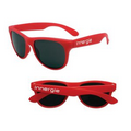 Red Kids Solid Color Classic Sunglasses
